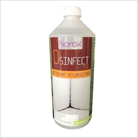 Nettoyant désinfectant - BIOROX - 1L - Incolore - Bactéricide - Virucide (1/2)