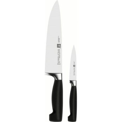 Zwilling set de cuchillos negro acero inoxidable 2 piezas (1/2)