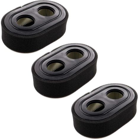 Satz mit 3 Luftfiltern 593260 mit Vorfilter für Troy-Bilt TB110 TB115 TB200 TB230 TB330 TB370 Rasenmäher, MTD Murray Craftsman, für Briggs & Stratton 09P702 Motoren