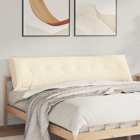Rückenkissen Creme 200 x 50 cm Cordstoff