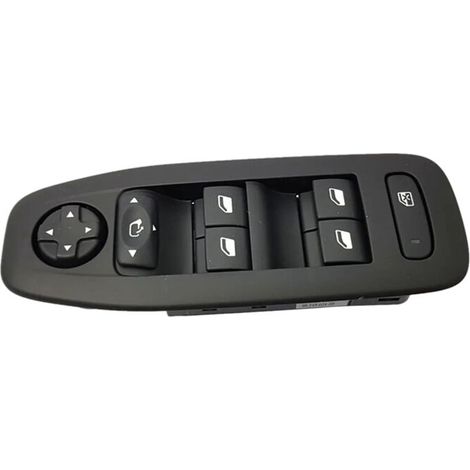 Tlily – Interrupteur de vitre électrique pour Peugeot 208 2008 – Remplacement 96749624ZD – Matériau plastique noir – Levage conducteur (1/4)