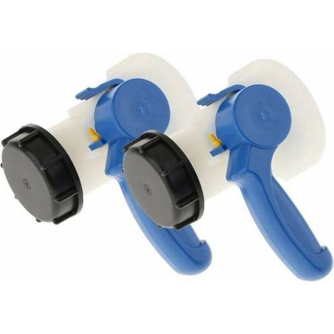 2 vannes papillon en PP avec crou de 62 mm adaptateur pour cuve IBC 1000 litres MARQUE-PAGE (1/5)
