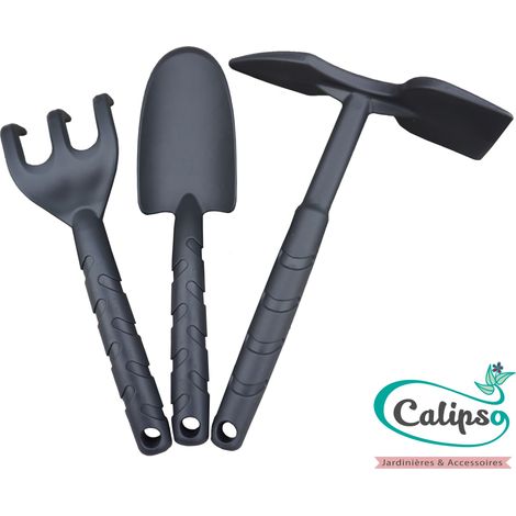 Kit 3 outils de jardinage, Couleur Gris (1/3)