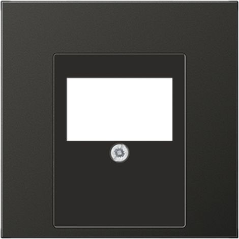 Jung Tapa para tomas de conexión TAE, 1 vez, aluminio lacado, Serie LS, antracita AL 2969 T AN