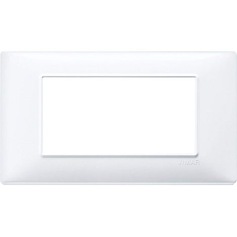 Vimar plana placca 4 moduli bianco 1465401 placche tecnopolimero 4m vimar (1/3)