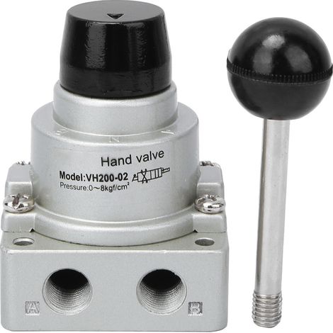 Manette manuelle à levier G1/4, vanne à action directe en alliage d'aluminium, 3 positions 4 voies VH200-02, 0-8 kgf/cm² (1/5)