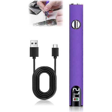 Stylo à souder à batterie 510, rechargeable avec batterie 650 mAh, affichage numérique LED et température réglable - JBMEDIA (1/4)