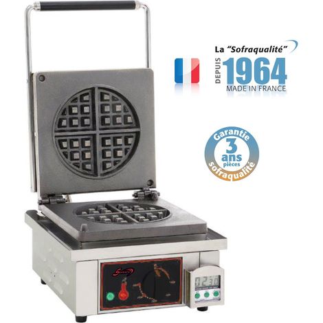 Gaufrier forain électrique - Diamètre 185 mm - Double - 230 V - Sofraca