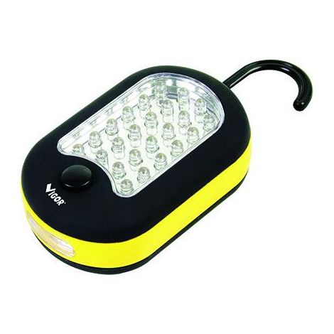 Linterna Vigor LED magnética, ovalada con gancho, 27 LED (1/5)