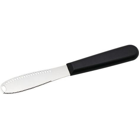 Couteau à beurre perforé, couteau à confiture, spatule en acier inoxydable, spatule à fromage dentelée, usine