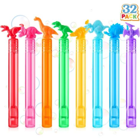 Mini Bubbles for Children, 8 Colours of Dinosaurs, Bubble Wands, Treasure Box Toys, Class Awards for Boys and Girls, Party Bags for Kids (1/5)