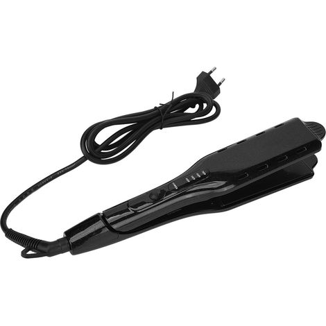 Lisseur de cheveux céramique à 4 températures, fer à lisser noir, prise UE 220-240V, plaque chauffante, coiffage rapide, lissage professionnel (1/5)