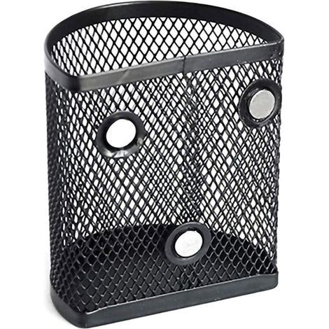 Porte Crayon Magnétique Frigo Porte Stylo Magnétique Panier De Rangement en Maille Pot à Crayon Aimanté pour Bureau Enfant Tableau Blanc（Crayons Non Inclus）
