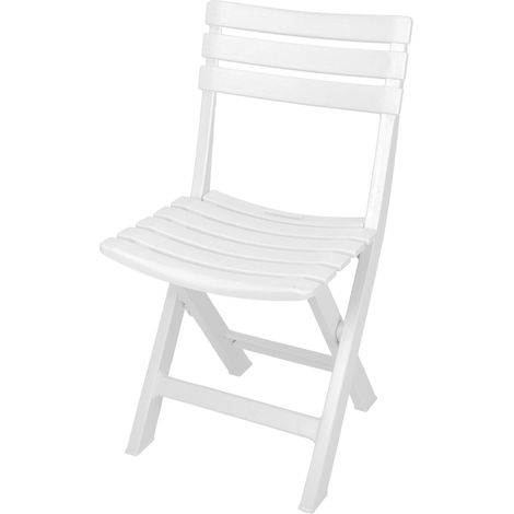 Spetebo – Chaise de jardin pliante en plastique – 80 x 45 cm – surface d'assise 41,5 x 34,5 cm – hauteur d'assise 44 cm – résistante aux intempéries