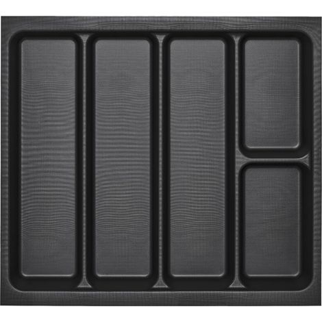 1 - Range-couverts - Insert tiroir - Polystyrène résistant - Pour Tandembox Antaro Intivo ModernBox - Cuisine 60 cm - Gris lave - 51,9x47,3x5 cm (1/3)