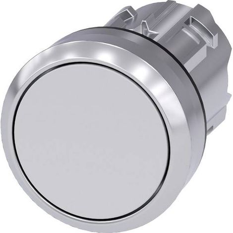 Siemens 3SU10500AB600AA0 3SU1050-0AB60-0AA0 Bouton-poussoir collerette métal, finition brillante, ac (1/2)