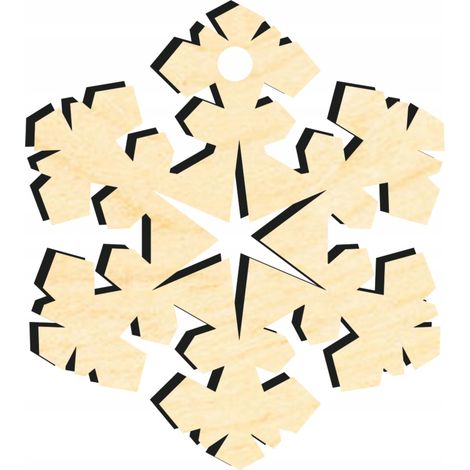 Weihnachtsbaumschmuck aus Holz Z48 (1/2)