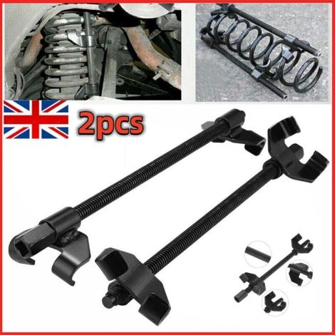 FLITI 380mm Coil Spring Compressor Pair in Black Steel Heavy Duty Suspension Tool for Car (1/5)