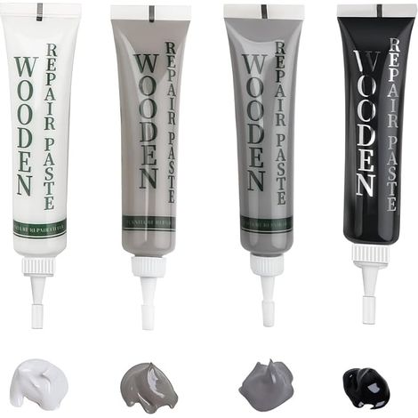 Parquet Repair Kit, Wood, Black, Grey, White Furniture Repair (1/5)