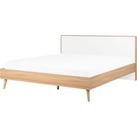 Bett mit Lattenrost SERRIS 180 x 200 cm Hellbraun