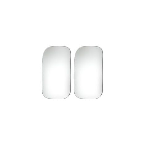 Lot de 2 Miroirs d’Angle Mort Sans Cadre pour Voiture, SUV et Caravane, Réglable Rétroviseur Auxiliaire Grand Angle, Étanche Résistant aux Intempéries, Verre PC, 64 x 46 mm (1/5)