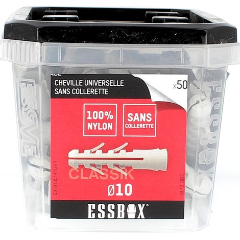 ESSBOX de 50 Chevilles Nylon Classik 10X50 (1/2)