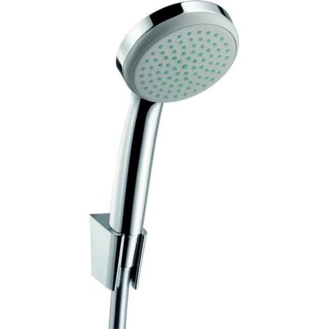 Soporte de pared y set de ducha de mano 1jet con flexo de ducha cromado de 160 cm Hansgrohe Croma 100 (1/2)