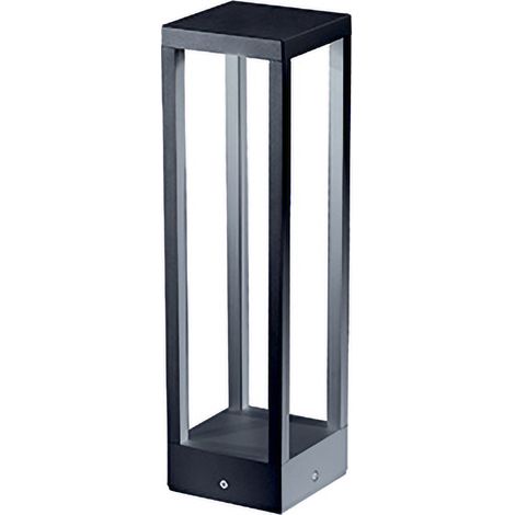 Home Paletto - Palo a led da giardino da fissare a terra - Luce notturna calda 3000K 230V 15W 1590lm Zafferano - Grigio Scuro (1/2)