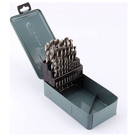 Juego de brocas helicoidales HSS para metal, 25 piezas de alta calidad, herramienta de perforación de 1 a 13 mm, nuevo (1/5)