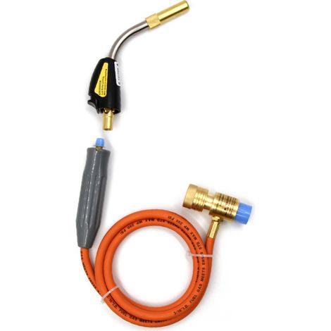 Soplete de soldadura de propano Mapp con gatillo de encendido automático y manguera de 1,5 m, ideal para barbacoas, calentar alimentos y soldar. (1/5)