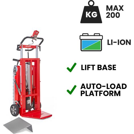 Carretilla sube escaleras eléctrica Buddy Lift para transporte de fotocopiadoras con batería de litio Superpower elevación eléctrica 200 kg (1/5)