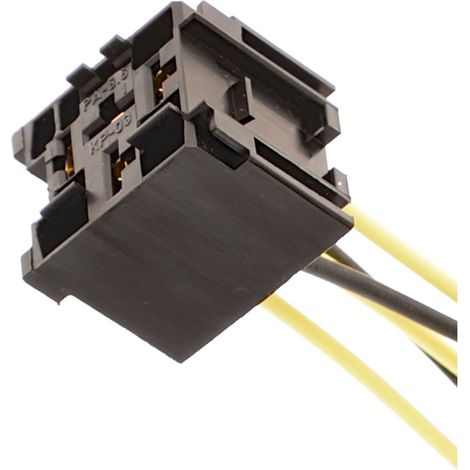 Base de relé de 5 pines con conector 5x6.3 y arnés (1/5)