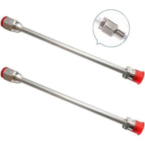 Airless-Farbpistolen-Verlängerungsstange für Titan/Wagner/Graco Airless-Sprühdüsen-Farbpistole, 2 x 30 cm (1/4)