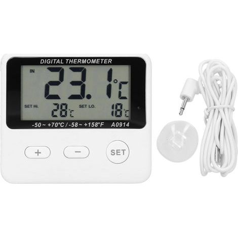 Alarmthermometer für Kühlschränke, universelle Innen- und Außentemperaturmessung mit Sonde (1/5)