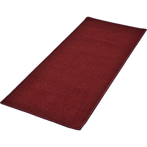 5Five Simply Smart – Tapis de cuisine antidérapant rouge 120 x 50 cm – Tapis à poils courts en polypropylène – Lavable en machine à 30°C