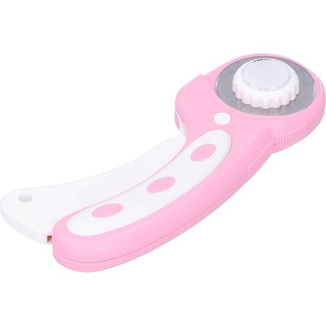 Coupe-tissu DIY, coupe-patchwork à roue, coupe-tissu circulaire, cutter rotatif, couteau de coupe pour tissu, couteau de coupe pour cuir, cutter rotatif (rose) (1/5)