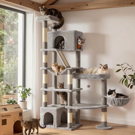 Grand Arbre à Chat, Multi-Niveaux, 105 x 45 x 188,2 cm (1/5)