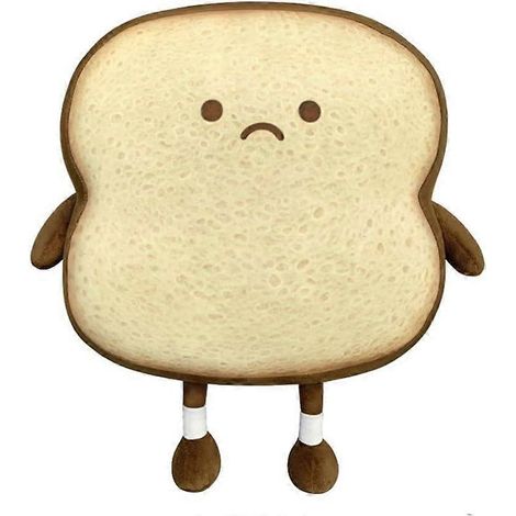 Kissen in Toastform, lustiges Plüschtier, niedliches kleines Kissen in Toastform fürs Sofa (Toast, braun) (1/5)