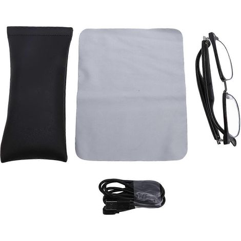 Lunettes intelligentes avec microphone et haut-parleur, filtre de lumière bleue, Bluetooth 5.3, lunettes musicales sans fil pour hommes et (1/4)