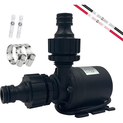 12-V-Wasserpumpe, Mini-Tauchpumpe mit bürstenlosem Motor, 800 l/h, 5 m, Wasserpumpen für Springbrunnen und Schwimmbadwasserzirkulation (1/5)