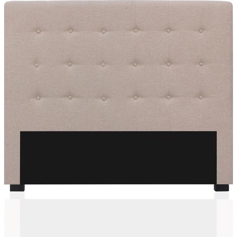 Tête de lit capitonnée Premium Tissu 140cm Beige (1/4)