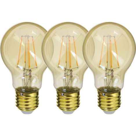 3er-Pack LED-Lampen A60 E27 – 4 W (entspricht 32 W), 340 lm, warmweiß (2700 K), energiesparend, dimmbar (sofern nicht anders angegeben), für Innenräume