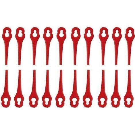 Florabest LIDL trimmer line spool, 100 plastic blades, 10mm & 5mm holes, ref. LBQ59. (1/4)