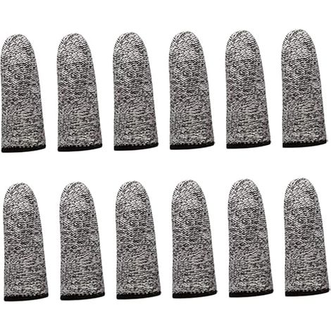 Schnittfeste Fingerlinge, wiederverwendbare Fingerabdeckungen, rutschfester Fingerschutz, schnittfeste Fingerlinge, rutschfeste Schutzfingerlinge, 20 Stück (6,5 cm)