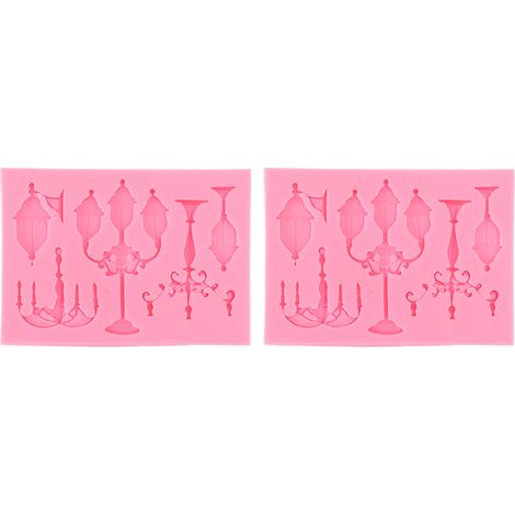 2PCS Moule en Silicone pour Gâteau, Sans Odeur, Souple et de Qualité Alimentaire, Idéal pour la Décoration et les Projets Créatifs - Modèle 4 (1/5)