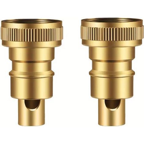 Robinet d'arrêt de machine à laver en deux pièces, anti-goutte automatique G1/2, matériau en acier inoxydable 304/laiton, universel, domestique, adaptateur de robinet à quatre voies