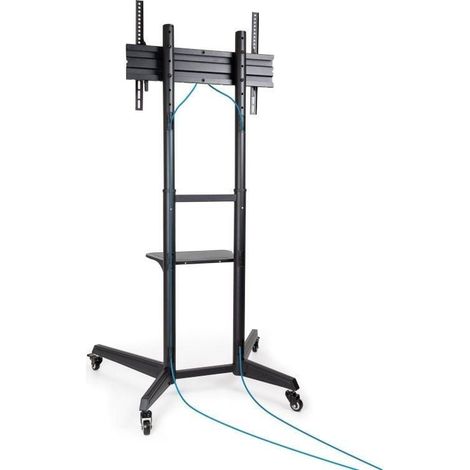 TooQ RAMSÉS Soporte de Suelo con Ruedas para Pantallas 37"- 70", Negro