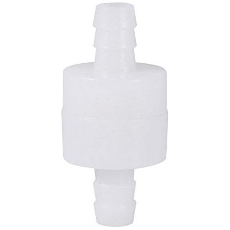Valvola di non ritorno in plastica da 8 mm – unidirezionale in linea – per carburante, olio, gas, aria, acqua – resistente