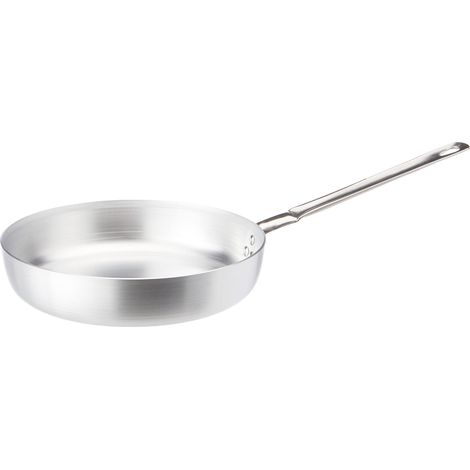 Padella in alluminio - manico acciaio  - Ø28xh6,5  cm (1/4)