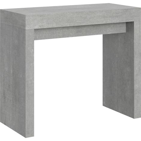 Consolle allungabile - ROXELL - Dimensioni: 90x40/300 - Colore: Cemento (1/5)